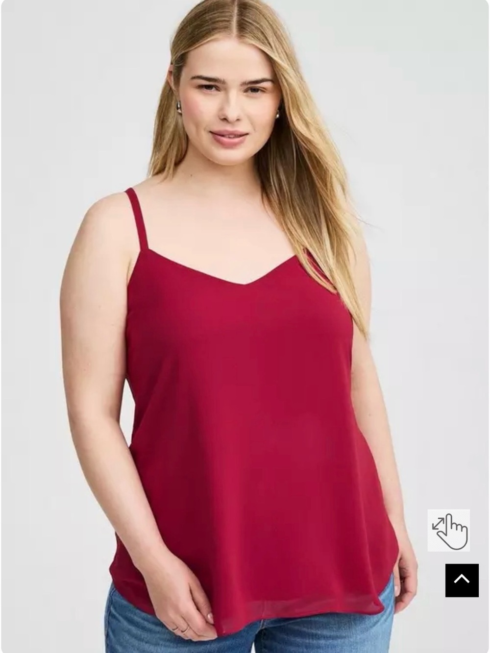 🆕 Torrid Sophie Chiffon Swing Cami size 1